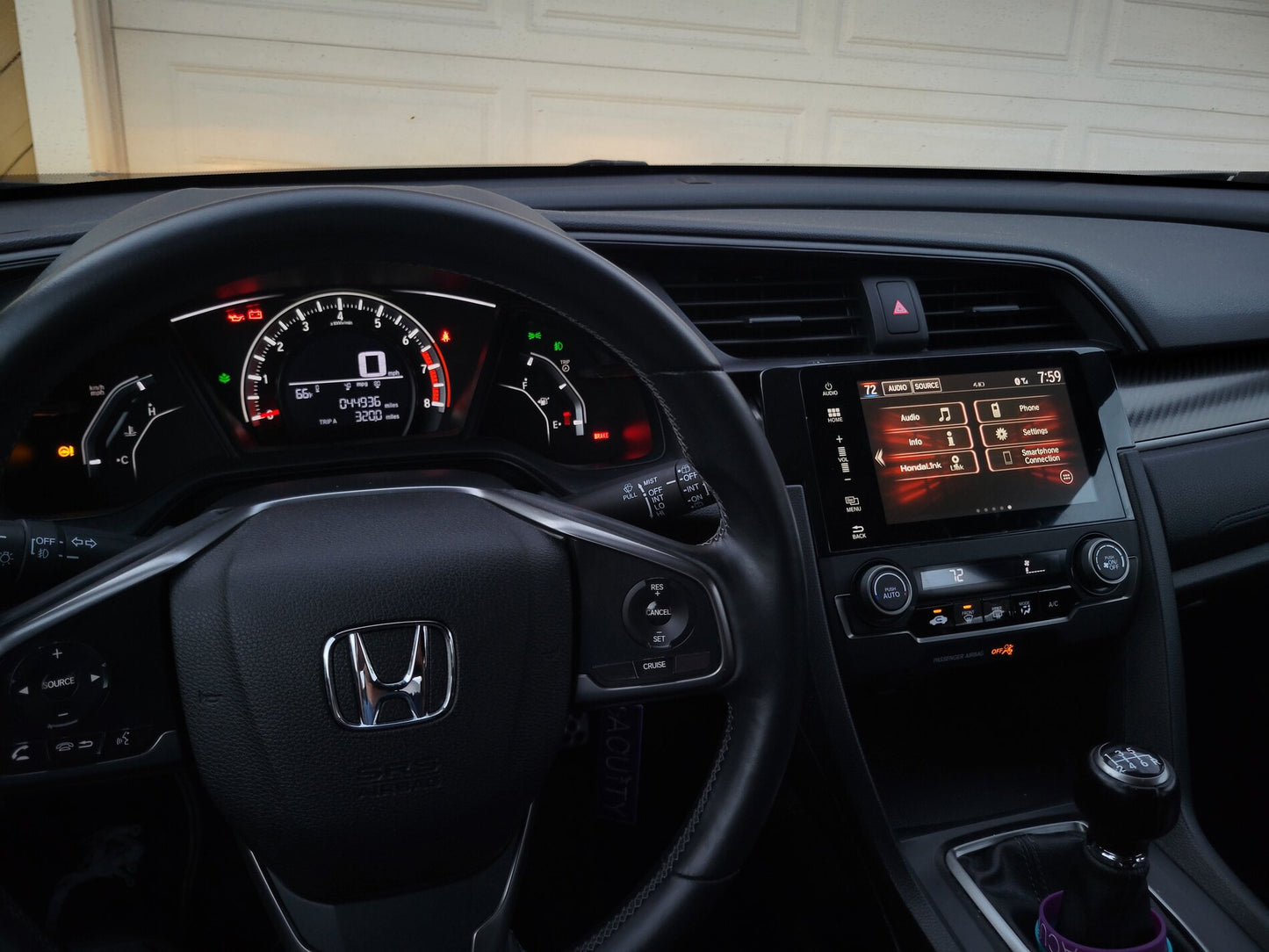 2016-2022 Honda Civic Touchscreen Radio Upgrade Plug and Play Wiring Harness